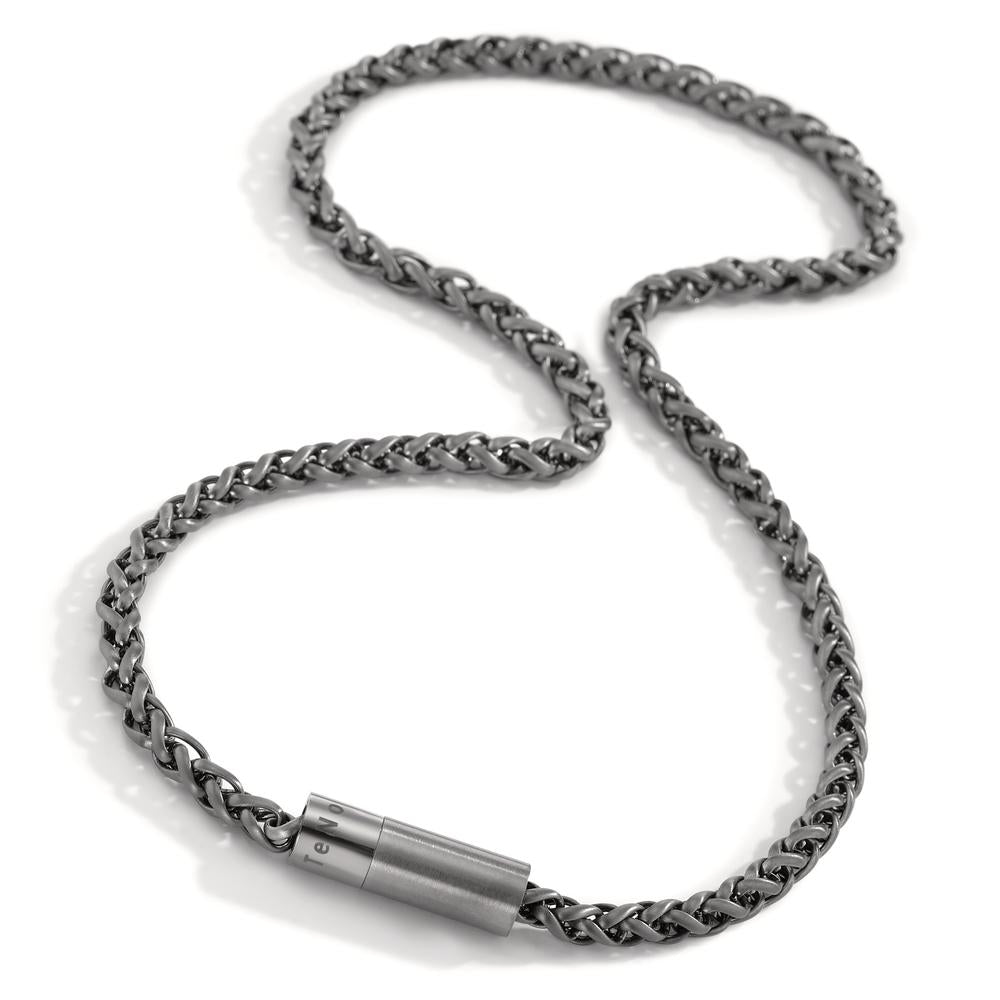 Halskette Heritage Lava Grey aus Edelstahl mit Magnetverschluss
