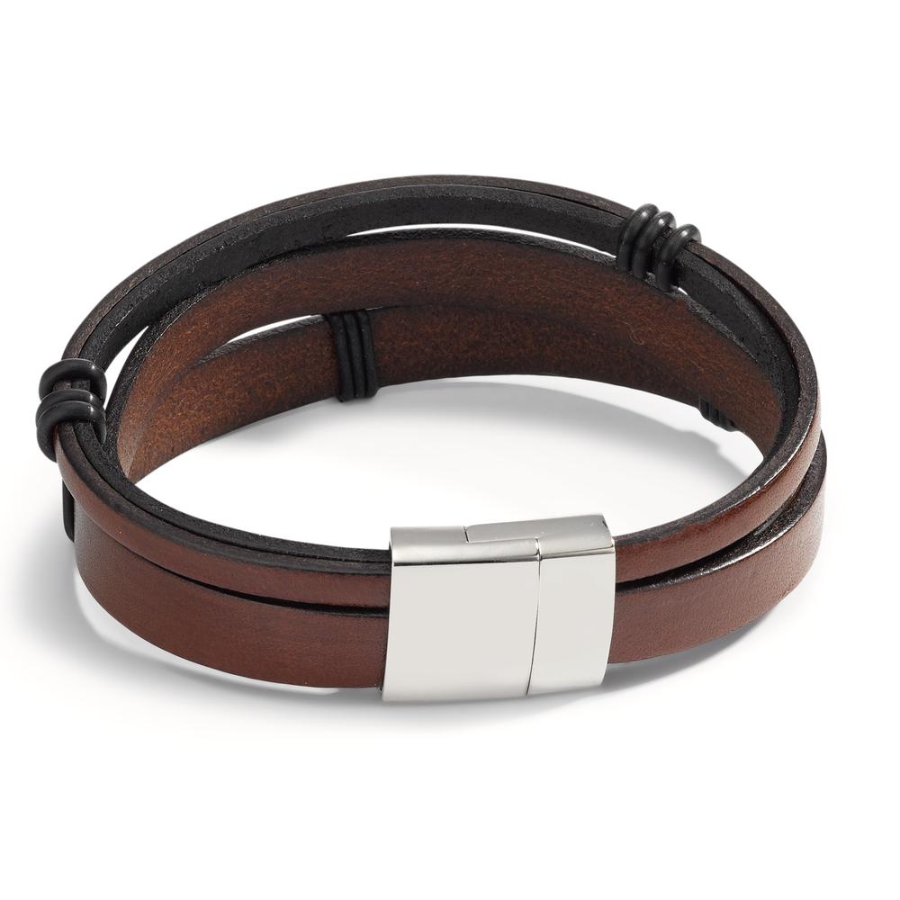 Armband Leder, Edelstahl