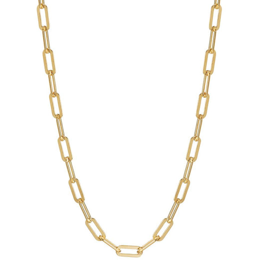 Necklace Silver Yellow Gold plated 60 cm