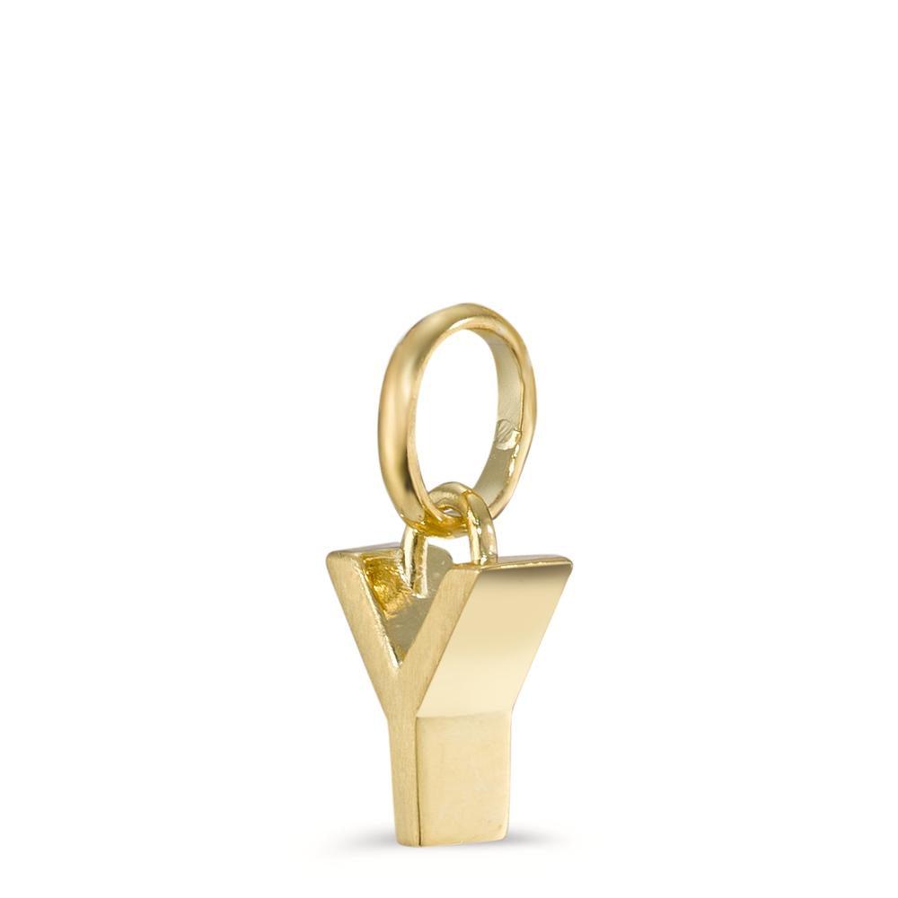 Pendant Silver Yellow Gold plated Ø6.5 mm