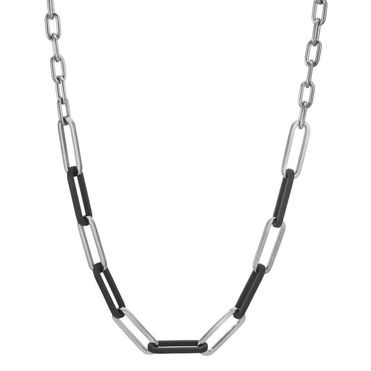 Collier Soho Silver aus Edelstahl mit Carbon verstellbar