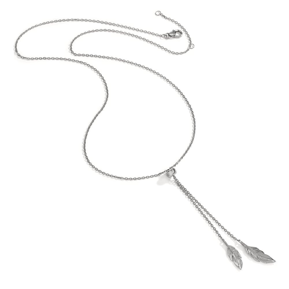 Collana Argento rodiato Piuma 41-45 cm