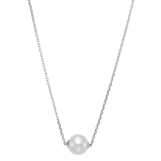 Collar Plata Rodio plateado Perla cultivada de agua dulce 40-43 cm