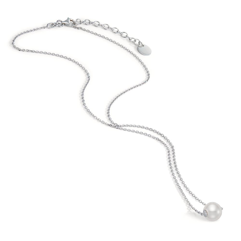 Collar Plata Rodio plateado Perla cultivada de agua dulce 40-43 cm