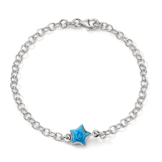 Bracelet Silver Rhodium plated Star 17 cm