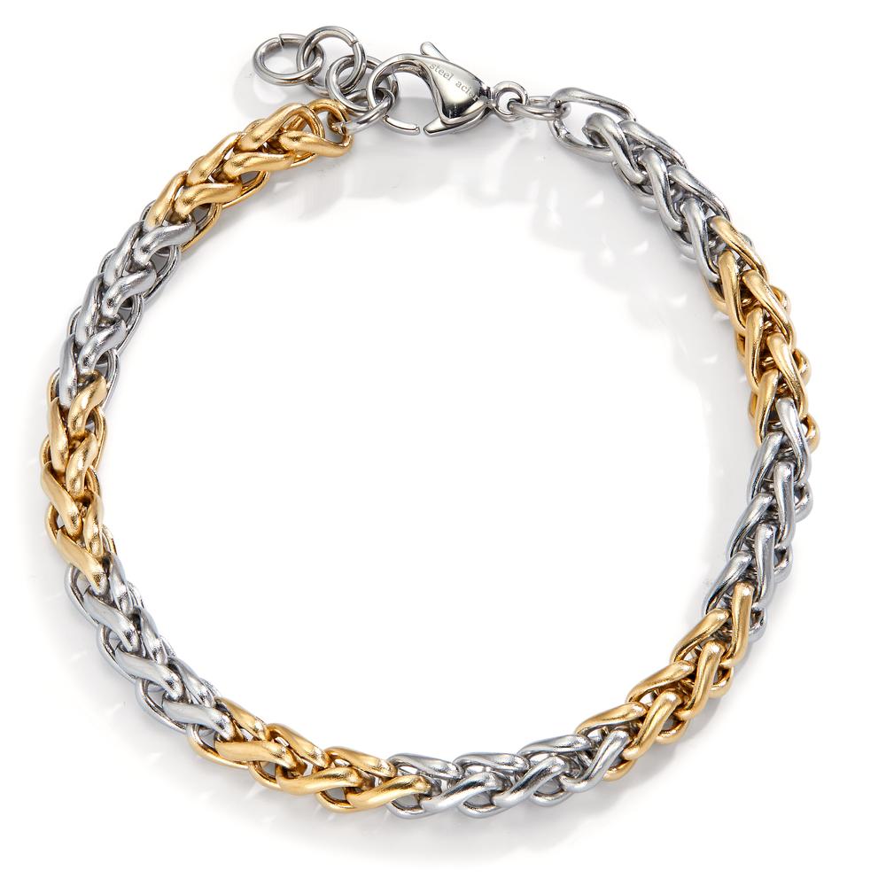 Bracelet Stainless steel Yellow IP coated 21-22.5 cm