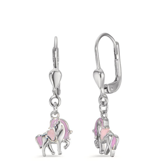 Pendientes Plata Rodio plateado Unicornio