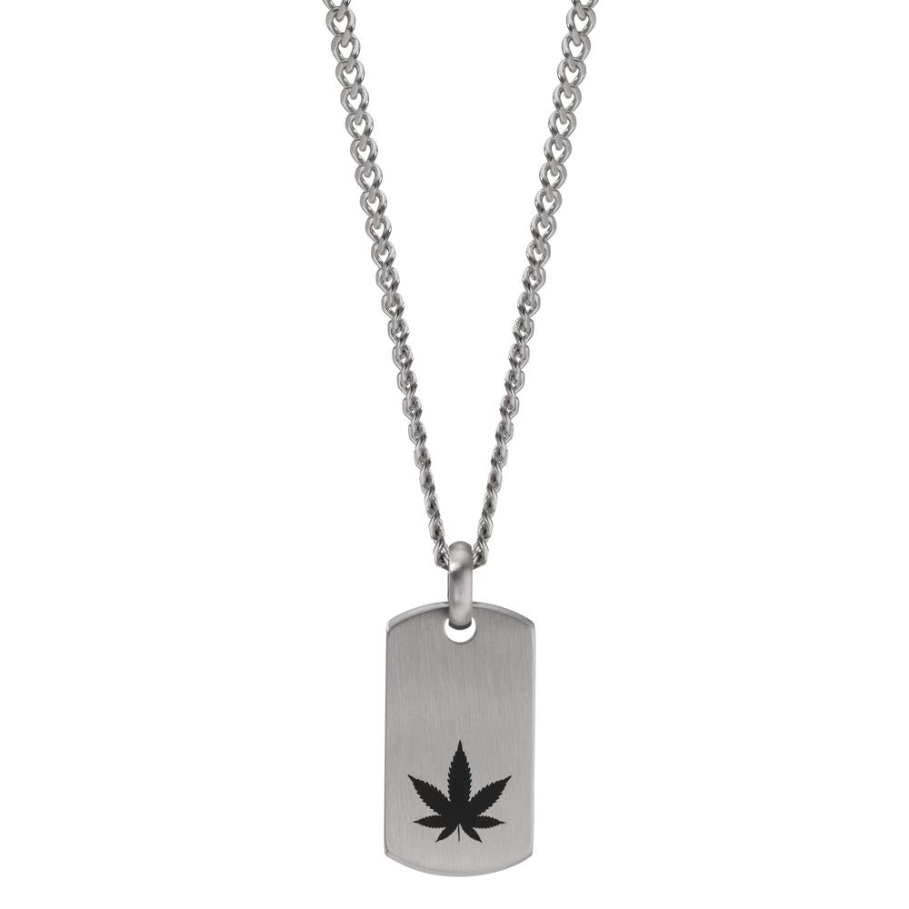 Signature Kette Cannabis Edelstahl emailliert