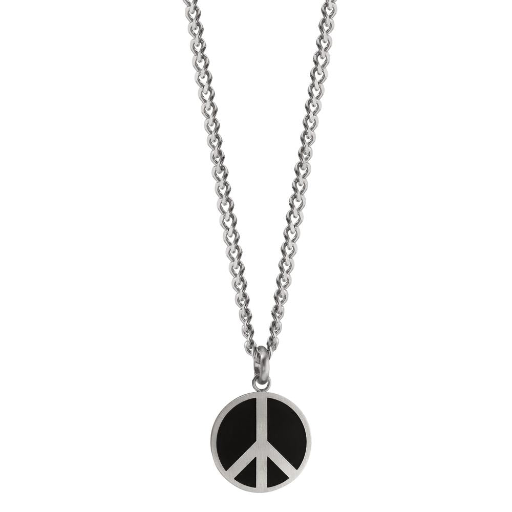 Signature Kette Peace aus Edelstahl mit Emaille