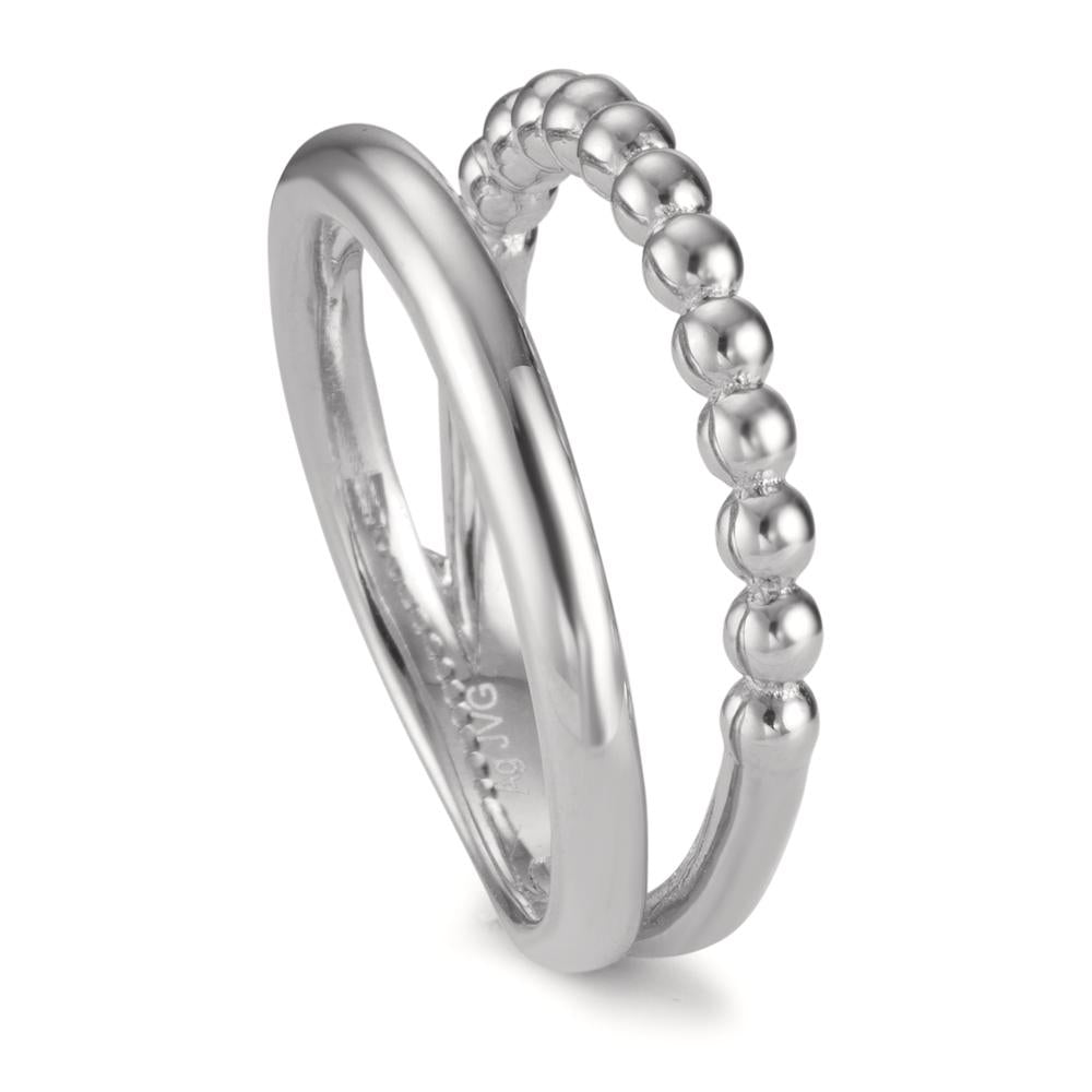 Fingerring Silber rhodiniert