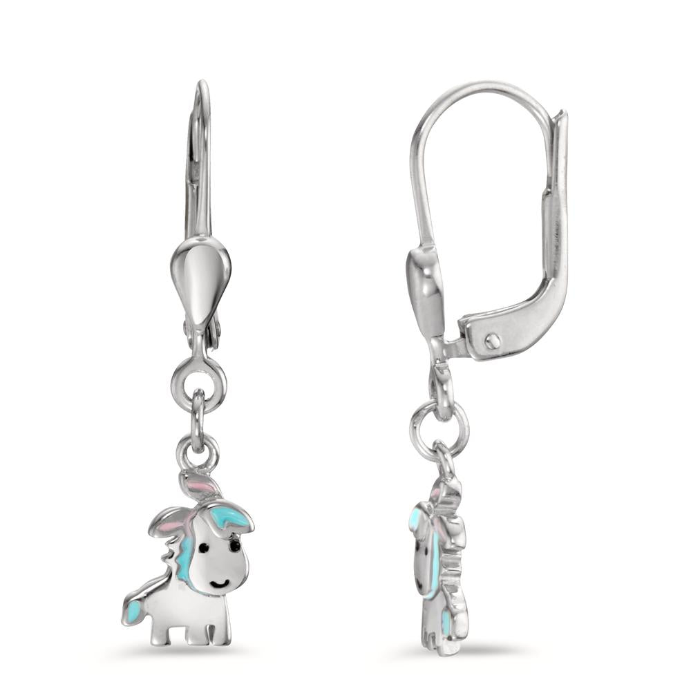 Drop Earrings Silver Rhodium plated Pony