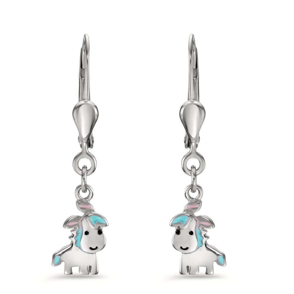 Drop Earrings Silver Rhodium plated Pony