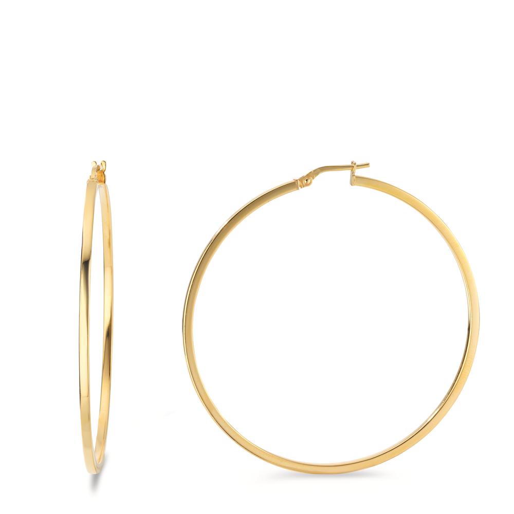 Hoop earrings Silver Yellow Gold plated