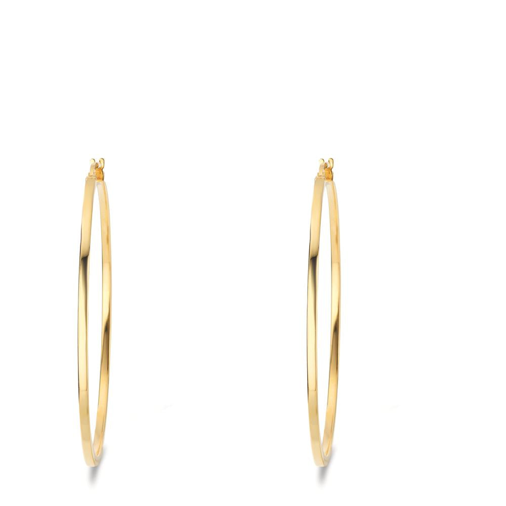 Hoop earrings Silver Yellow Gold plated