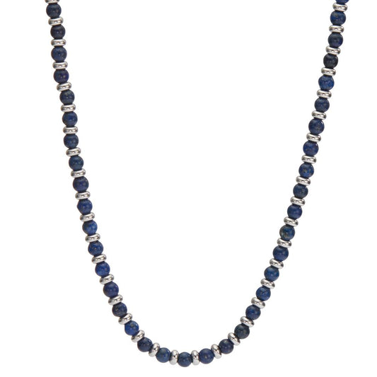 Collier Edelstahl Sodalith blau verstellbar Ø4 mm