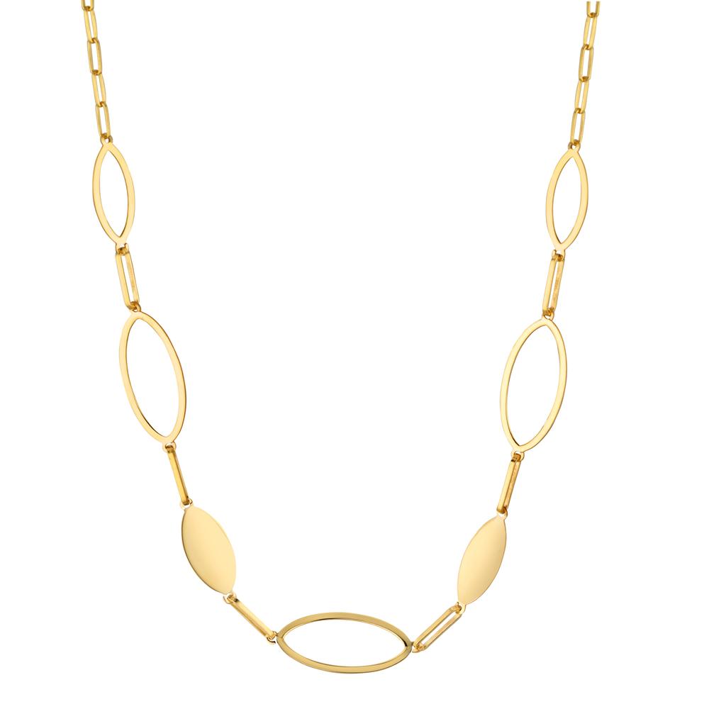 Necklace Silver Yellow Gold plated 40-44 cm