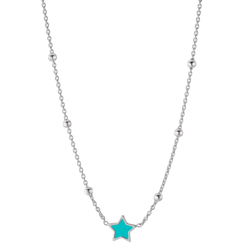 Collier Argent Rhodié Étoile 38-43 cm