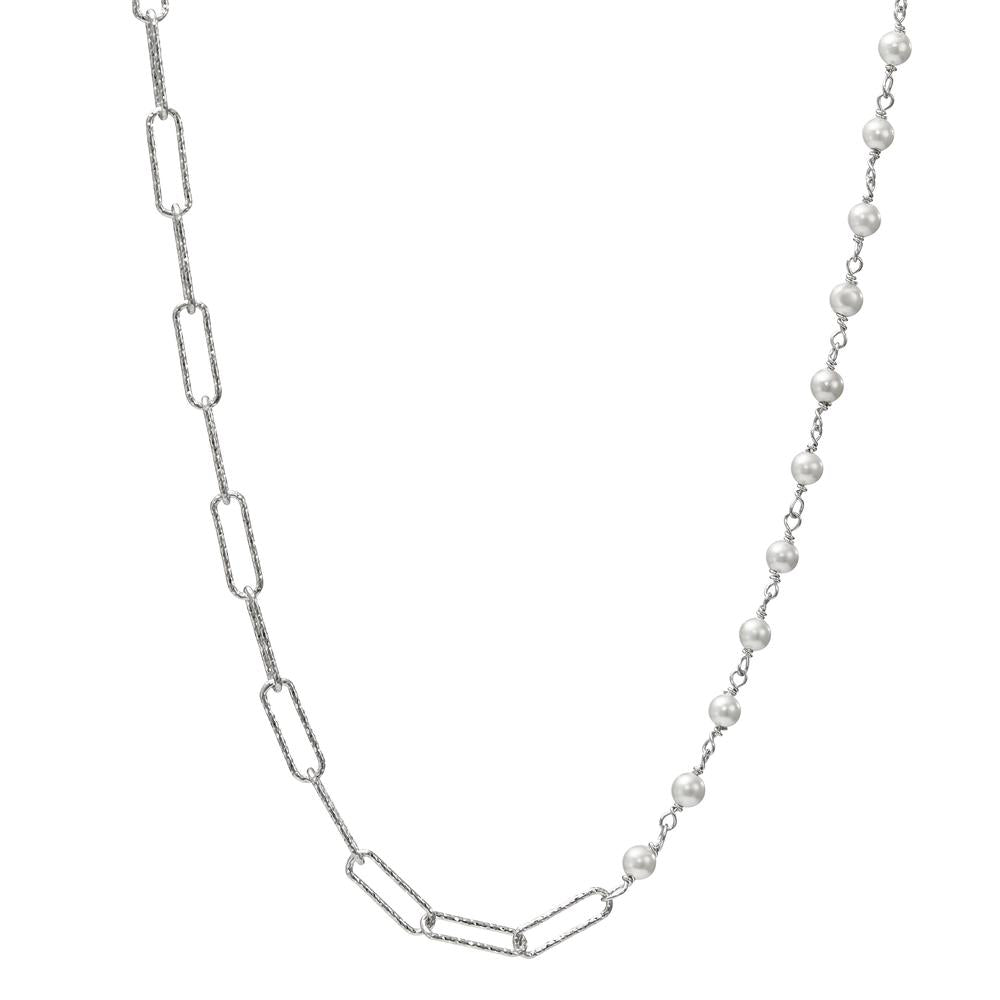 Collana Argento rodiato Perla di conchiglia 40-45 cm