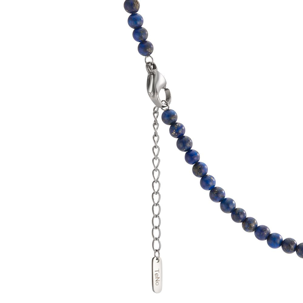 Necklace Stainless steel Lapis Lazuli 42-45 cm Ø4 mm