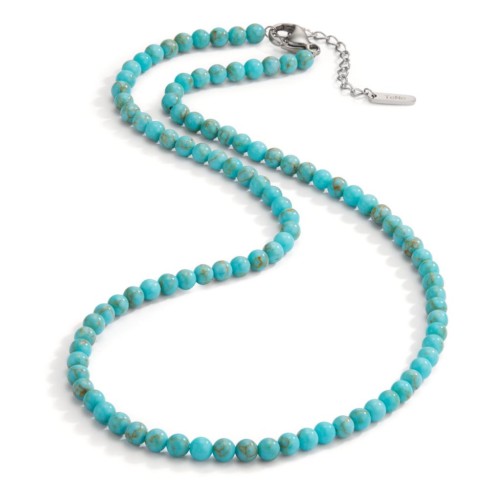 Collier Acier inoxydable Turquoise 42-45 cm Ø4 mm