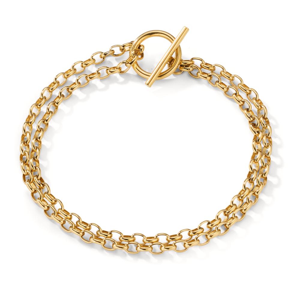 Bracelet Stainless steel Yellow IP coated 20 cm