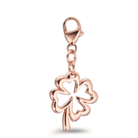 Charms Silber rosé vergoldet Kleeblatt