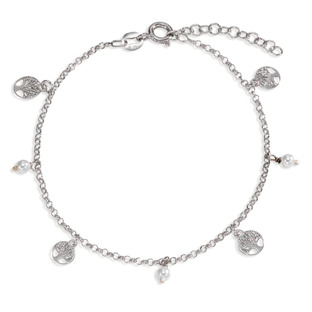 Armband Silber rhodiniert shining Pearls Lebensbaum verstellbar