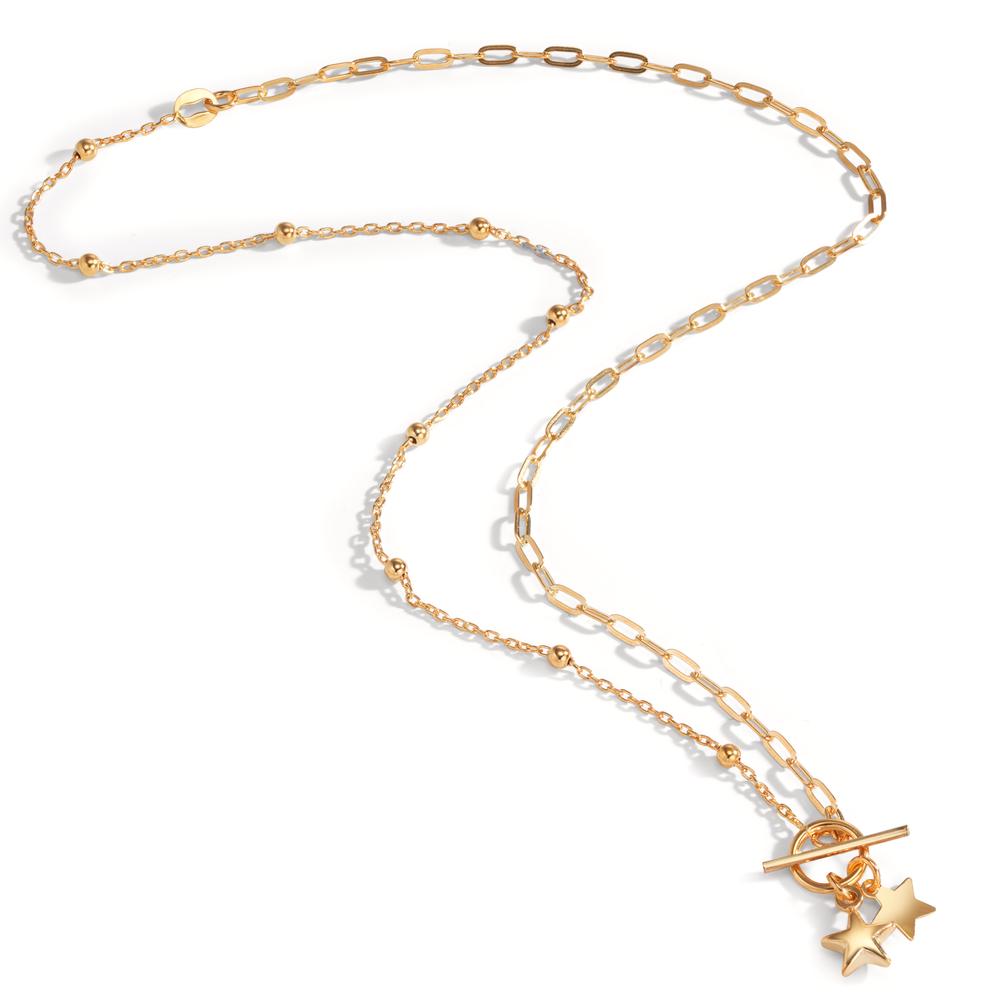 Necklace Silver Yellow Gold plated 42 cm