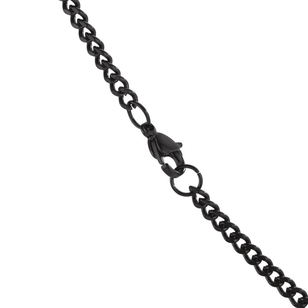 Collier Edelstahl schwarz IP beschichtet