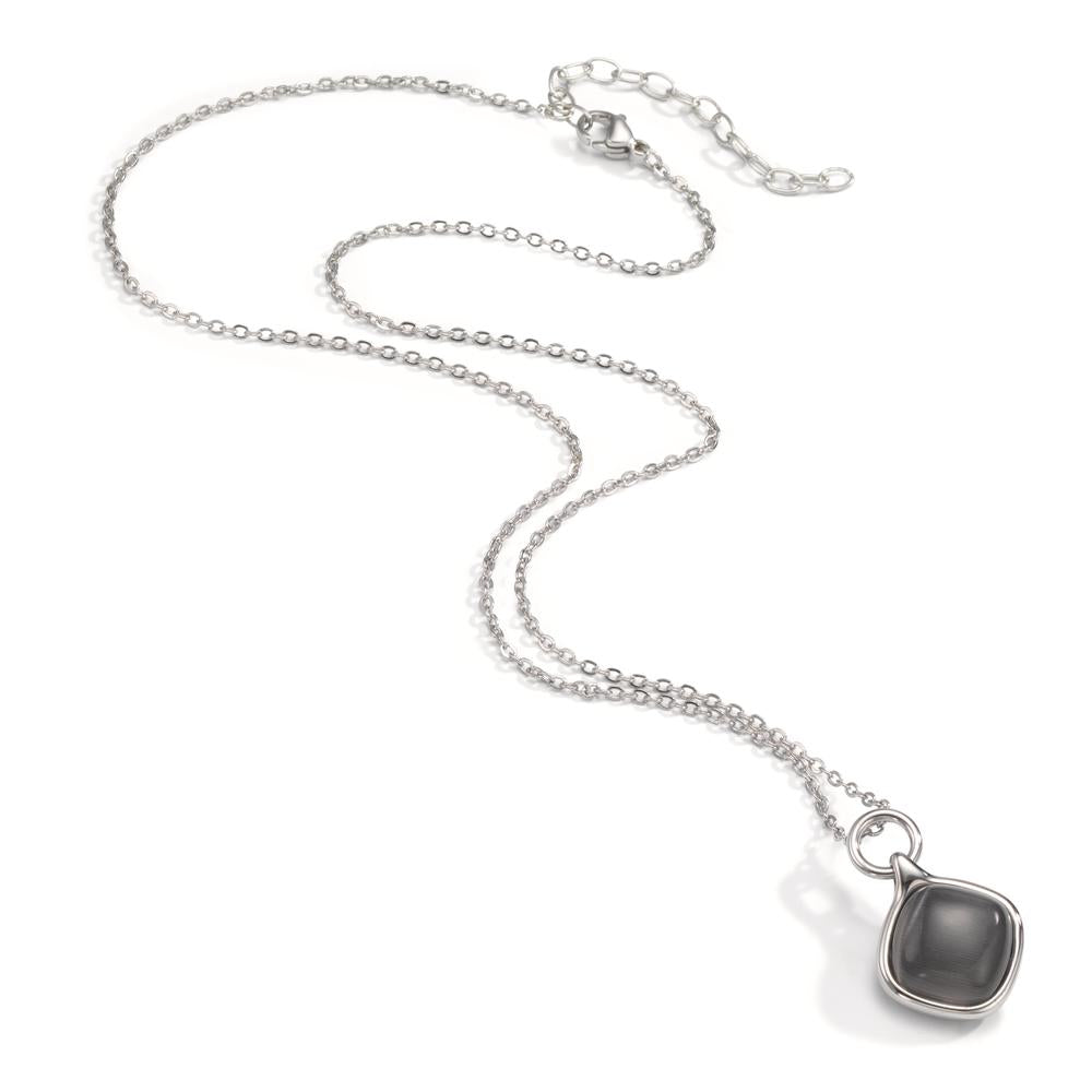 Necklace Stainless steel [synth. Stein] 42-47 cm Ø15 mm