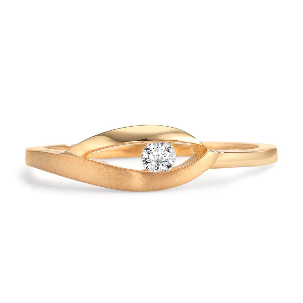 Fingerring 375/9 K Gelbgold Zirkonia