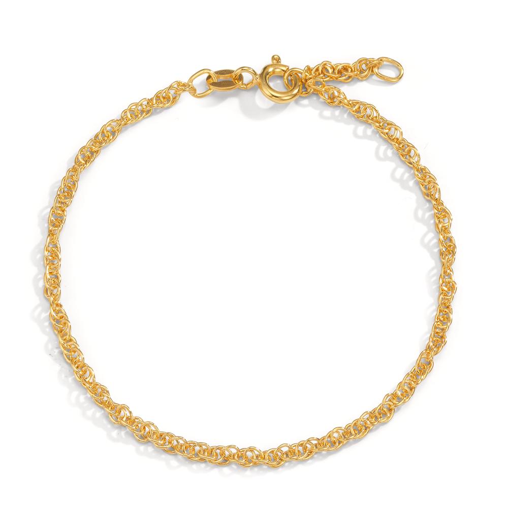 Pulsera Plata Amarillo Dorado 16-18 cm