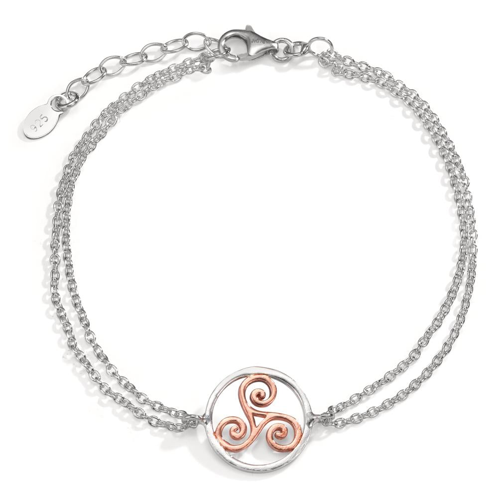 Armband Silber rosé bicolor verstellbar