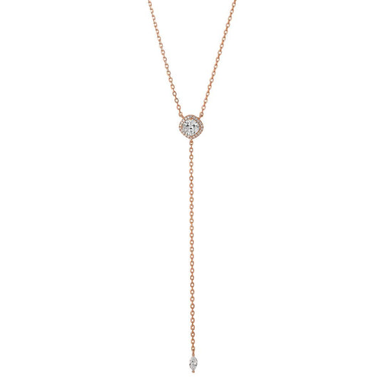 Collana Argento rosa dorato 42-47 cm