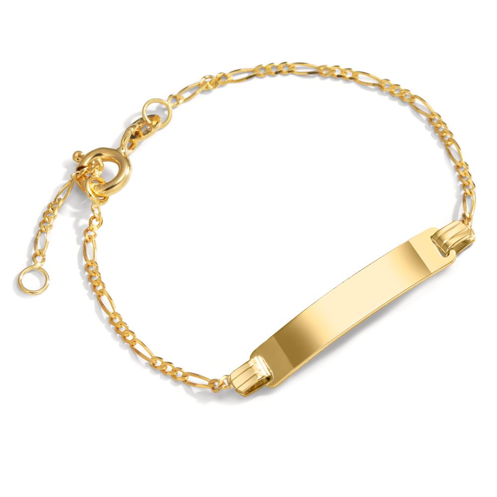 Engravable bracelet 14k Yellow Gold 12-14 cm