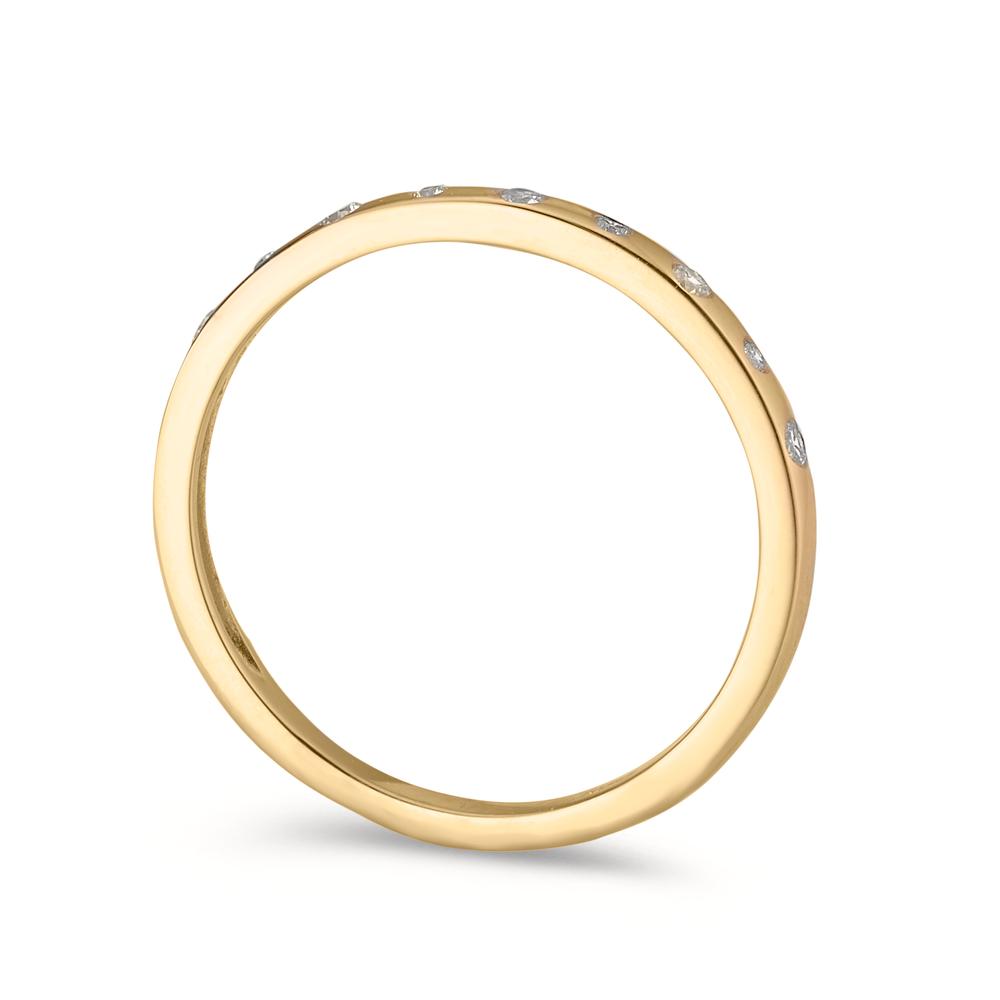 Beisteckring 375/9 K Gelbgold Zirkonia 9 Steine