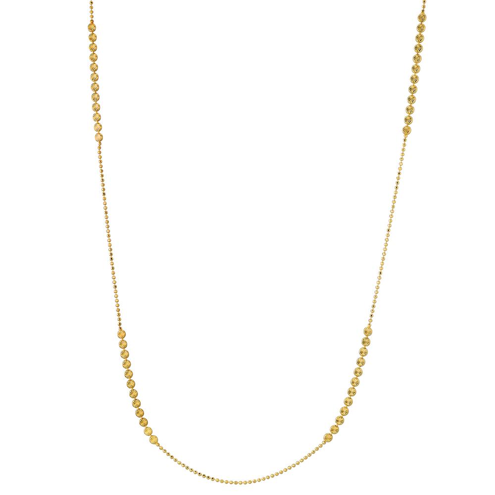 Necklace Silver Yellow Gold plated 42 cm