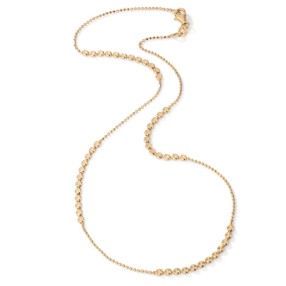 Necklace Silver Yellow Gold plated 42 cm