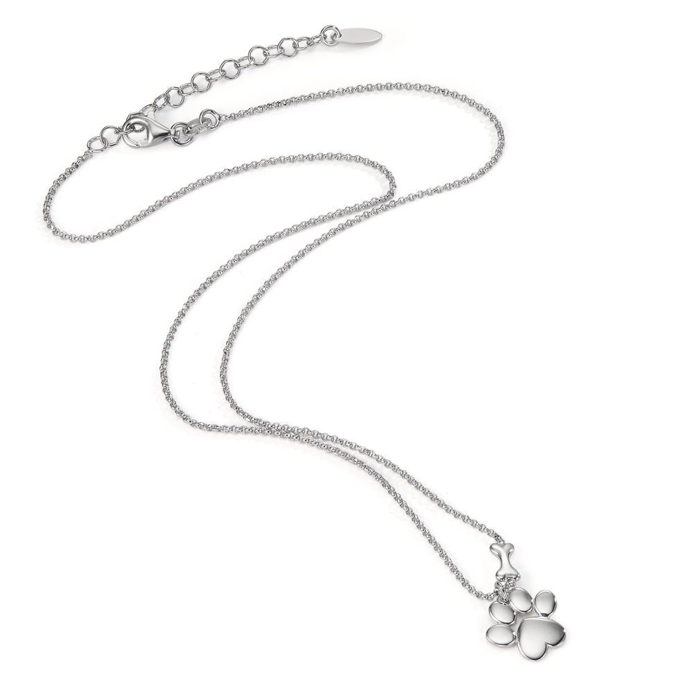 Necklace Silver Rhodium plated Paw 40-44 cm