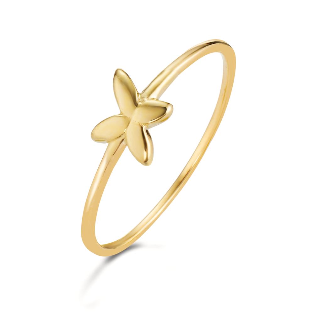 Fingerring 375/9 K Gelbgold Blume