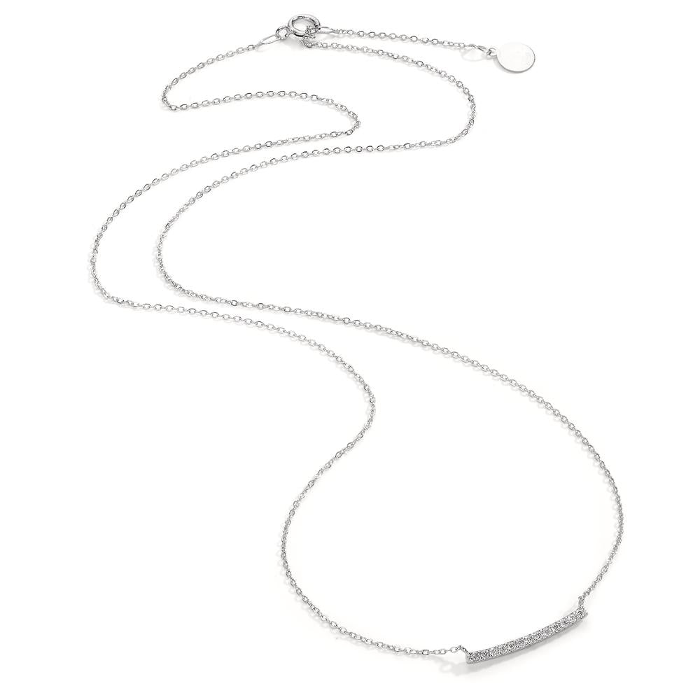 Collana Oro bianco 750/18 carati Diamante 0.06 ct, 13 pietra, w-si 40-42 cm