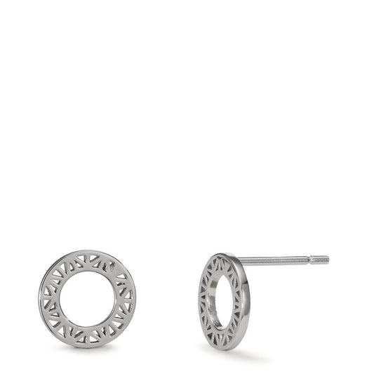 Clous d'oreilles Argent Rhodié Ø9.5 mm