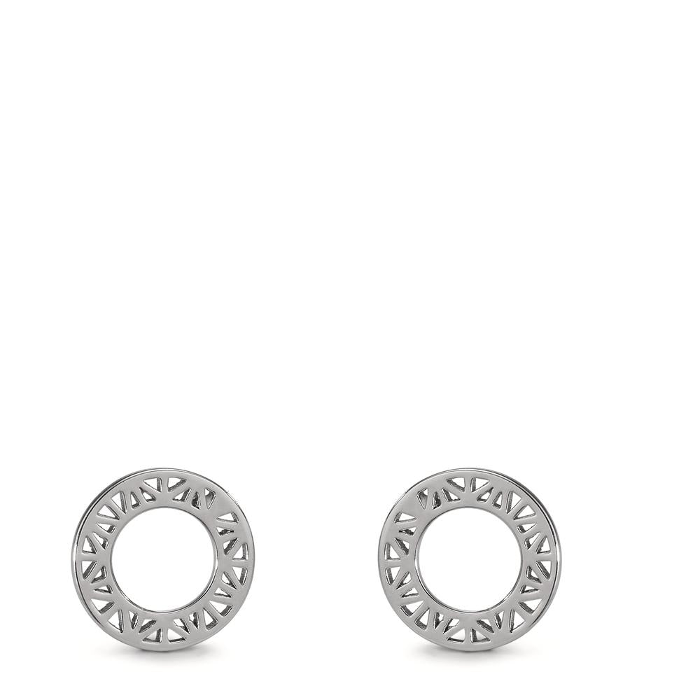 Clous d'oreilles Argent Rhodié Ø9.5 mm