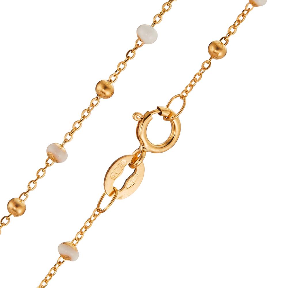 Collier Or jaune 18K Émaillé 42 cm