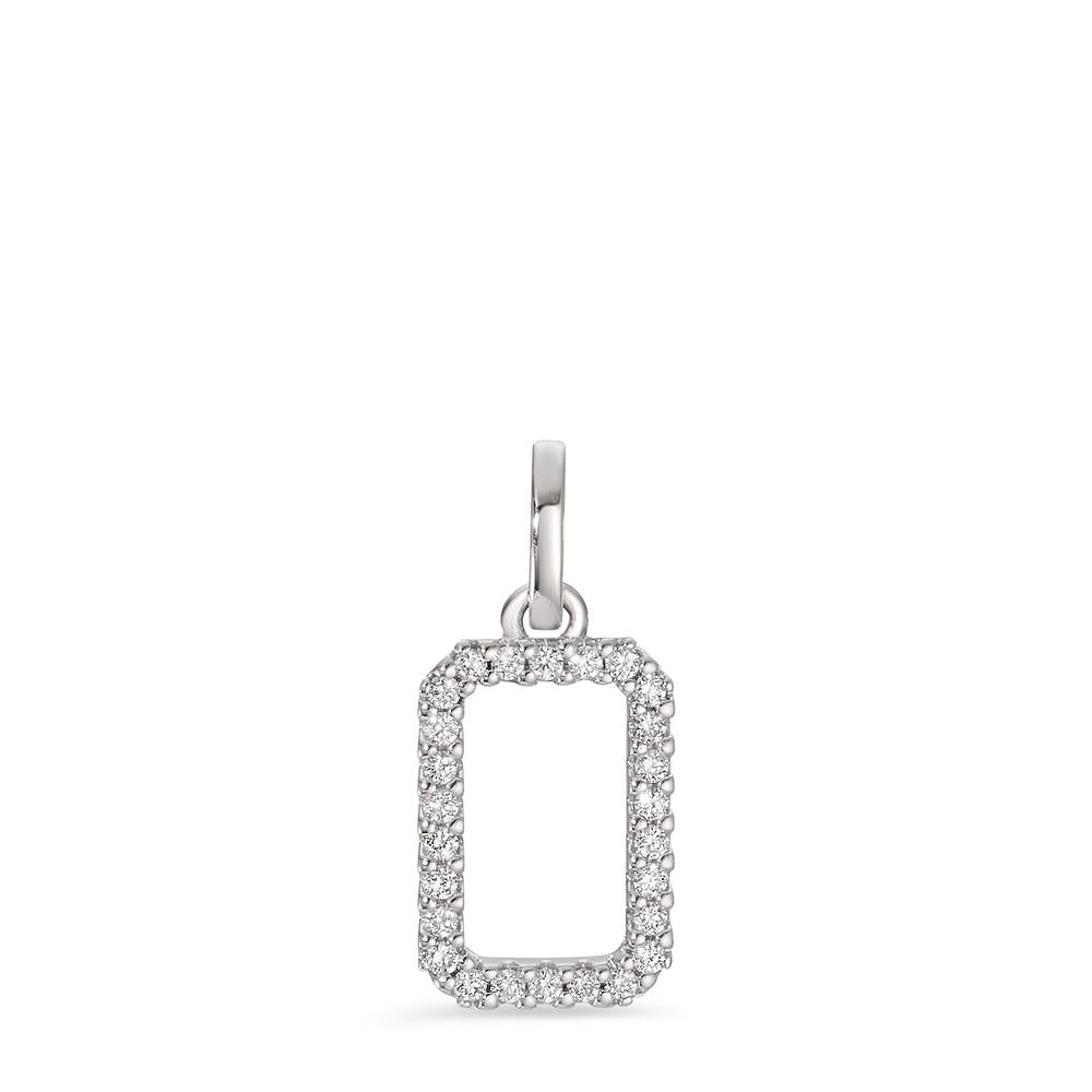 Anhänger 750/18 K Weissgold Diamant 0.11 ct, w-si