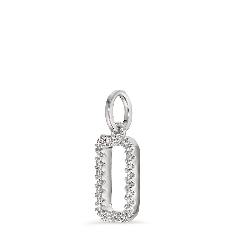 Anhänger 750/18 K Weissgold Diamant 0.11 ct, w-si