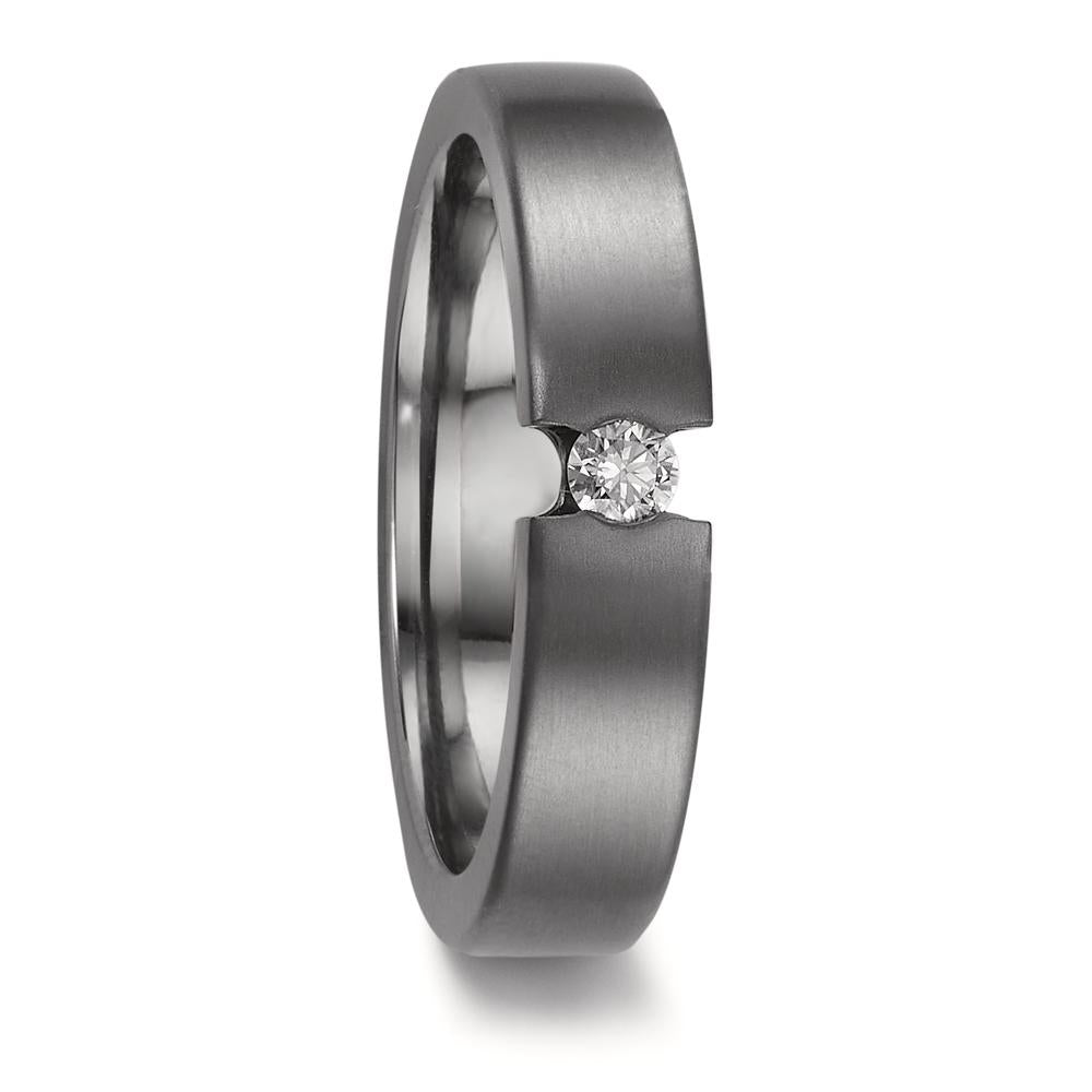 Partnerring 999 Tantal Diamant 0.10 ct, w-si