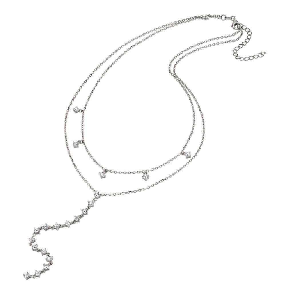Collar Plata Circonita Rodio plateado 37-42 cm