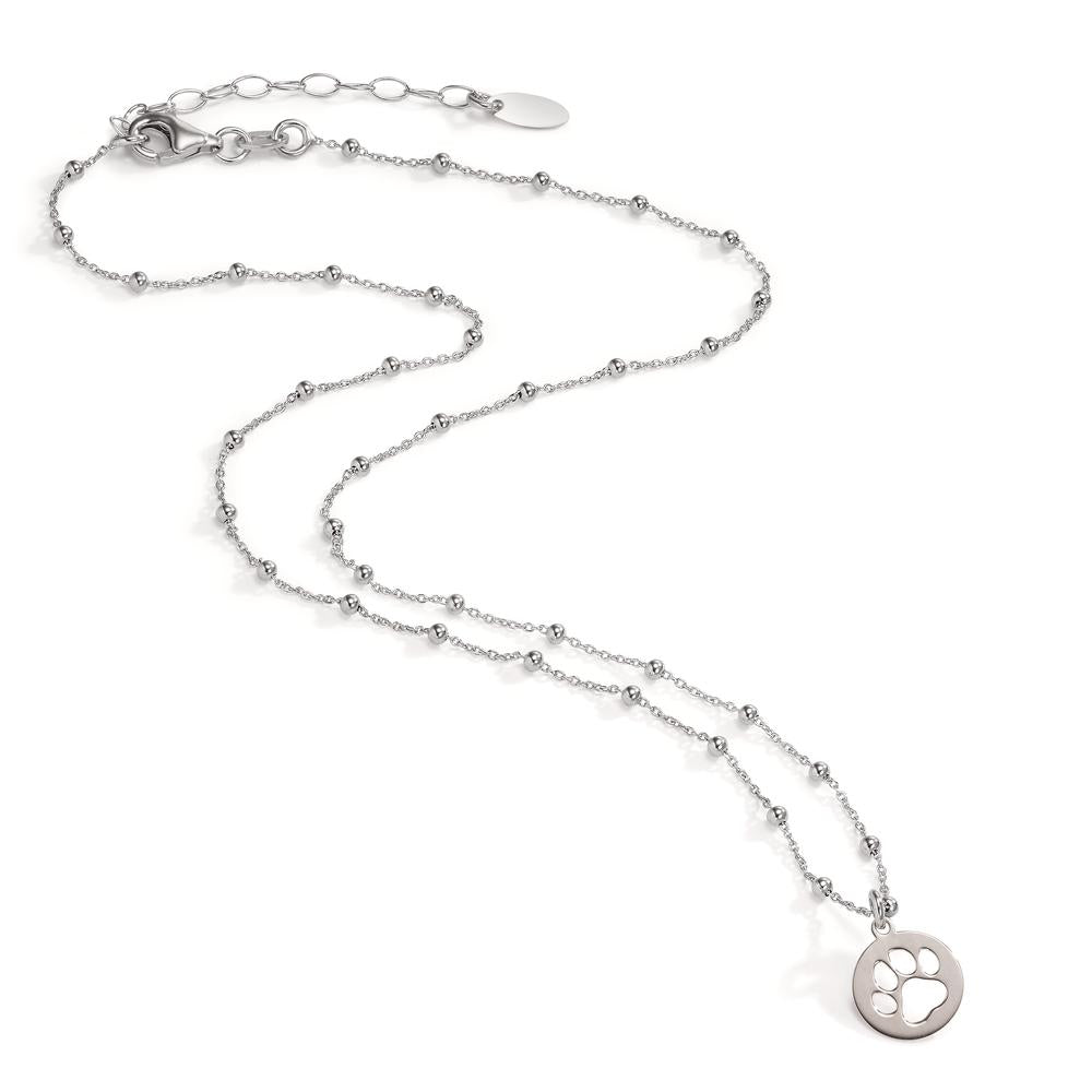 Collier Silber rosé bicolor Pfote verstellbar