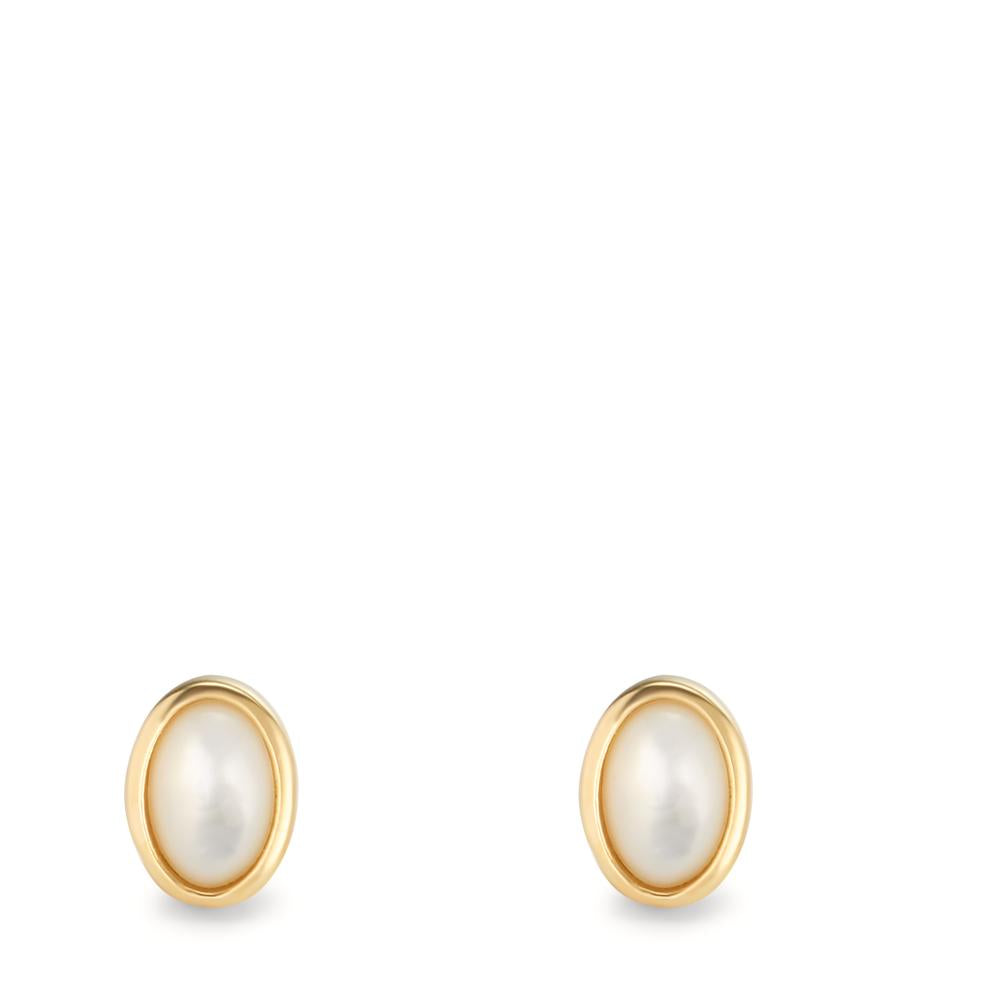 Pendientes Oro amarillo de 375/9K Madre perla